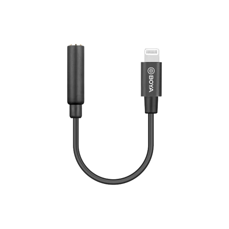 BOYA BY-K3 3.5MM TRRS TO LIGHTNING AUDIO ADAPTER