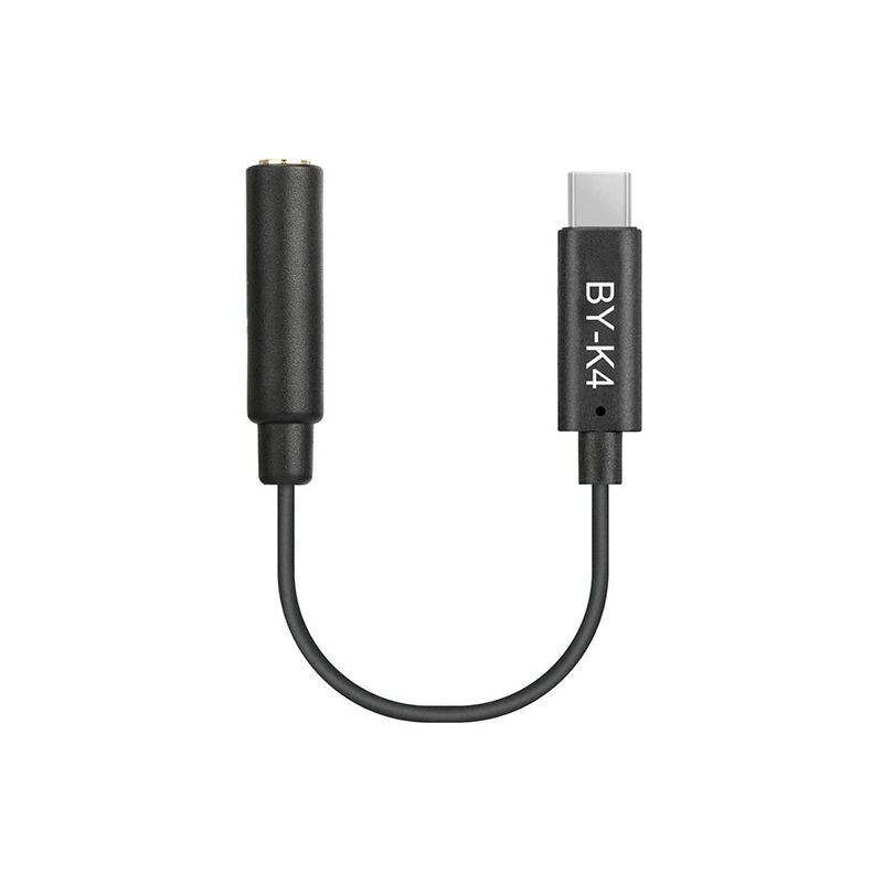 BOYA by-K4 3.5mm TRS Female to Type-C Male Audio Adapter