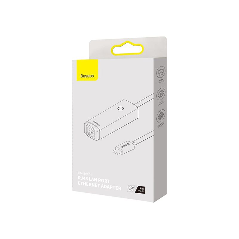 Baseus Lite Series RJ45 Type-C to LAN Port Ethernet Adapter