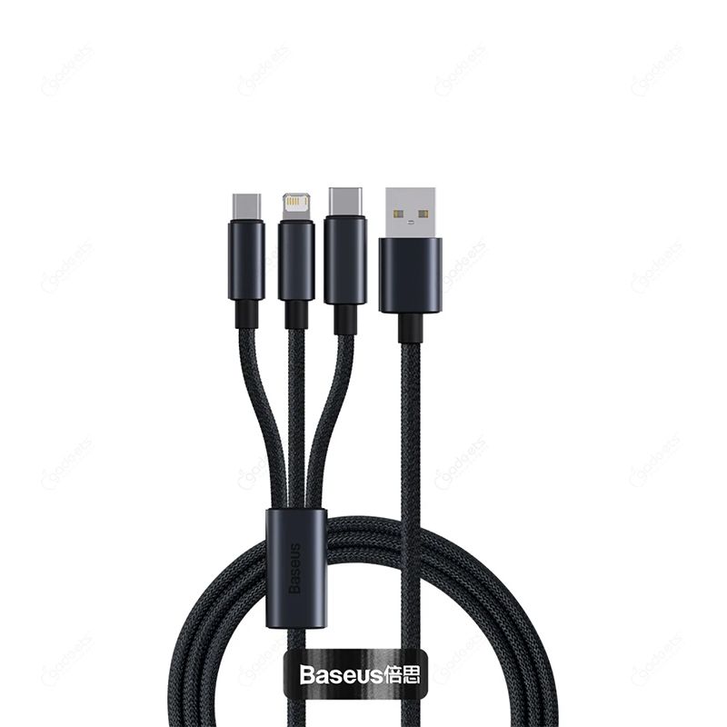 Baseus Minimalist Series Fast Charging Data Cable USB to M+L+C 3.5A - 1m