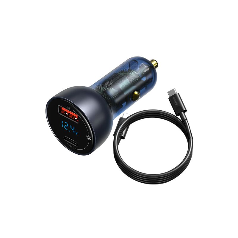 Baseus Particular Digital Display QC+PPS Dual Quick Charger Car Charger