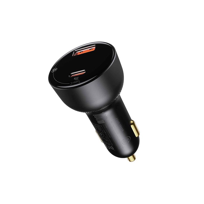 Baseus Superme Digital Display PPS Dual Quick Charger with Type-C to Type-C Cable 100W