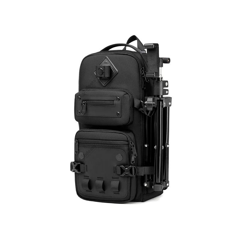 Ozuko 9585 Tactical Style EDC Sling Bag with Tripod Holder