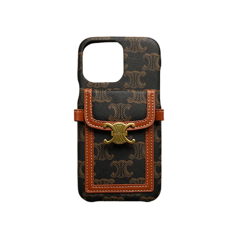 Mikalen Leather Case with Soulder Strap for iPhone 14 Pro Max