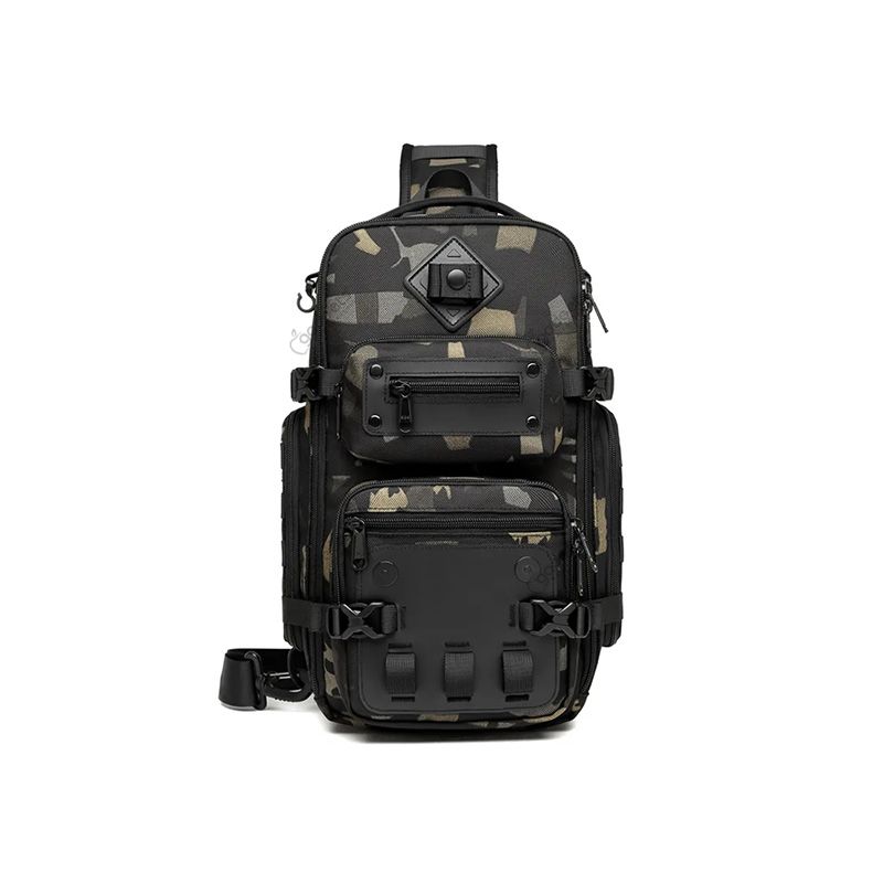 Ozuko 9585 Tactical Style EDC Sling Bag with Tripod Holder