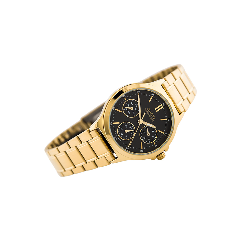 Casio Enticer Ltp V300g 1audf Multifunction Stainless Steel Womens Watch