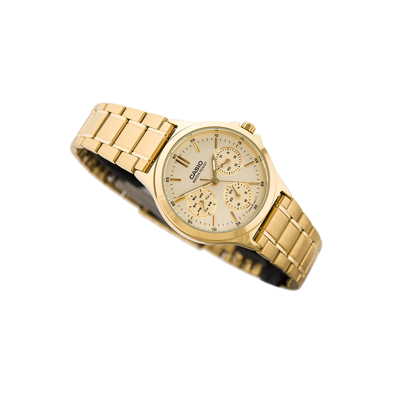 Casio Enticer LTP-V300G-9AUDF Multifunction Stainless Steel Women’s Watch