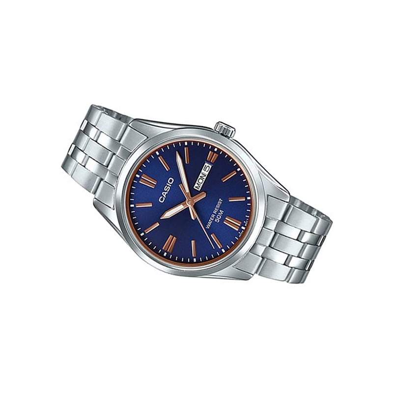 Casio Enticer MTP-1335D-2A2VDF Date Stainless Steel Men's Watch