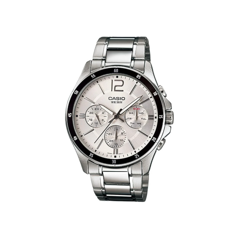 Casio Enticer MTP-1374D-7AVDF Analog Stainless Steel Men's Watch