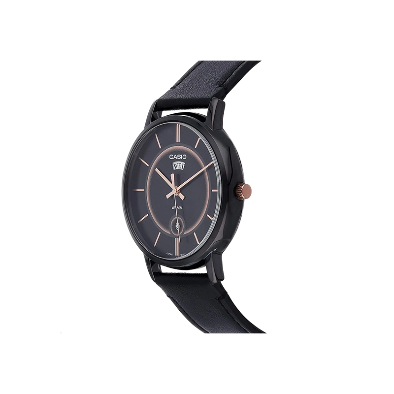 Casio Enticer MTP-B120BL-1AV Analog Leather Strap Men's Watch