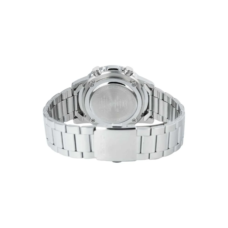 Casio Illuminator Amw 880d 2a1vdf Dual Time Stainless Steel Mens Watch