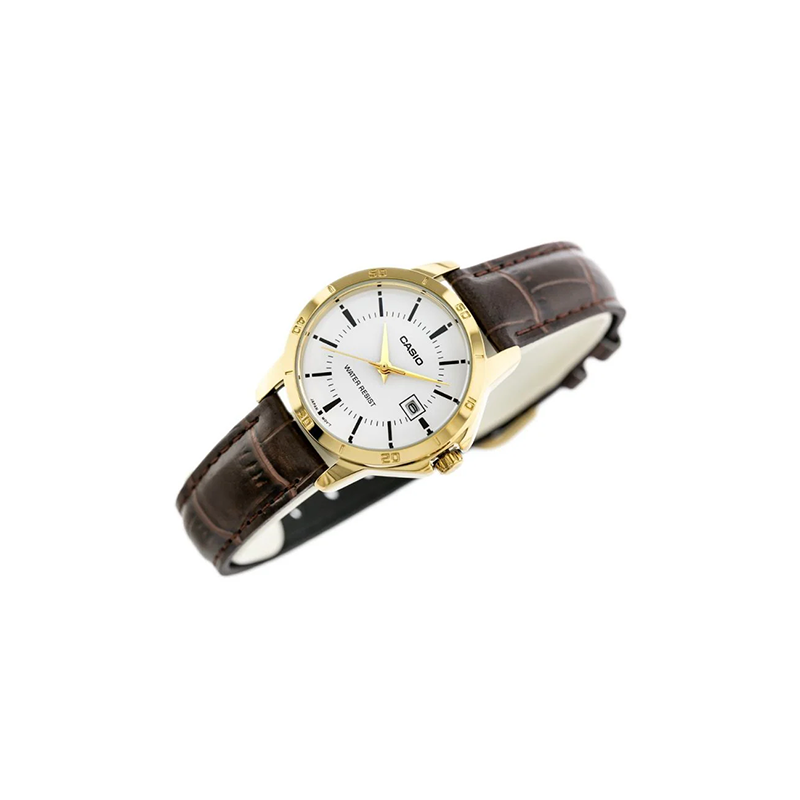 Casio Standard LTP-V004GL-7AUDF Leather Strap Women’s Watch