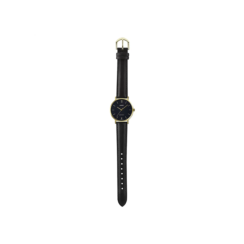 Casio Standard LTP-VT01GL-1B Leather Strap Women's Watch