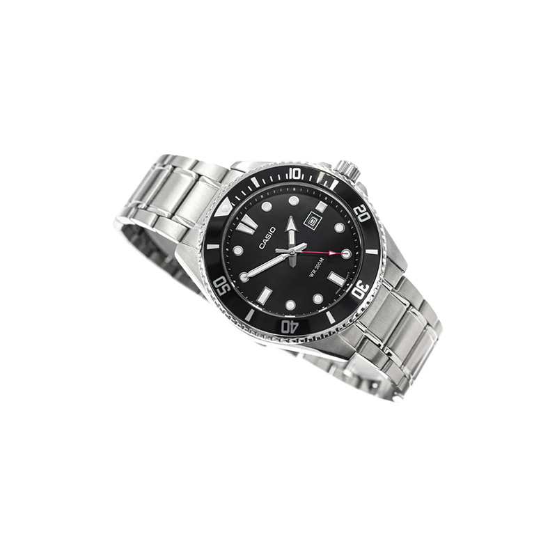 Casio Standard Mdv 107d 1a1vdf Duro Date Stainless Steel Mens Watch