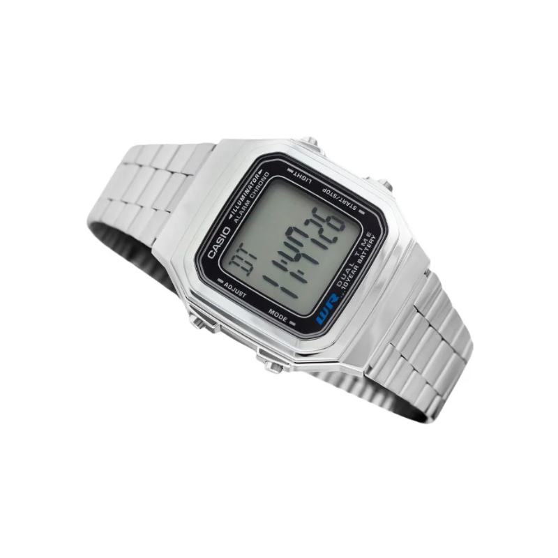 Casio Vintage Dual Time A178WA-1ADF Digital Chain Watch