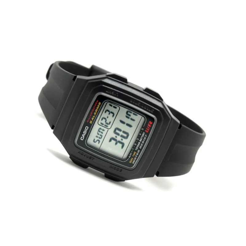Casio Youth F-201WA-1ADF Dual Time Digital Resin Band Unisex Watch
