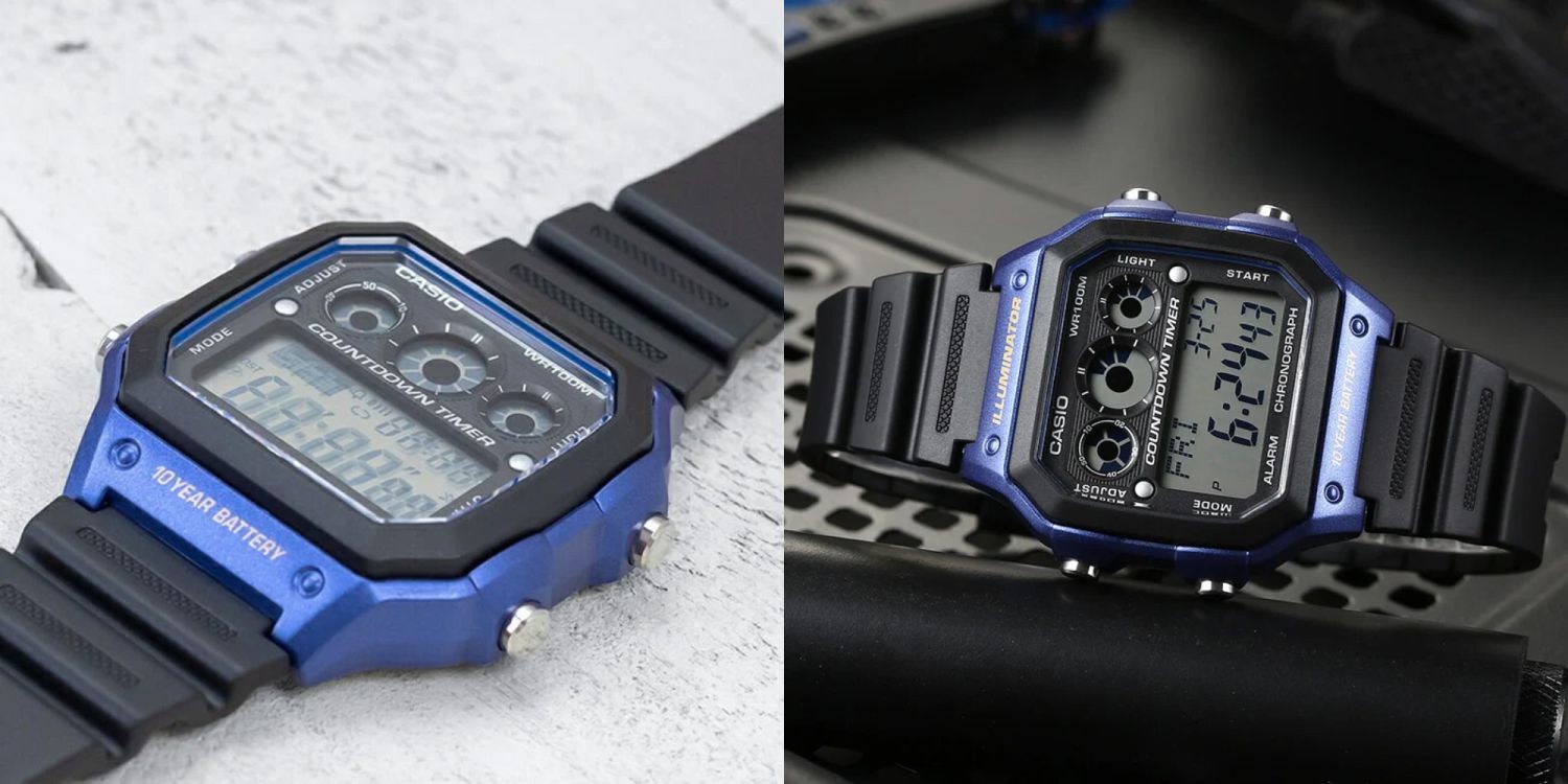 Casio Youth Illuminator World Time AE-1300WH-2AVDF Resin Belt Men’s ...