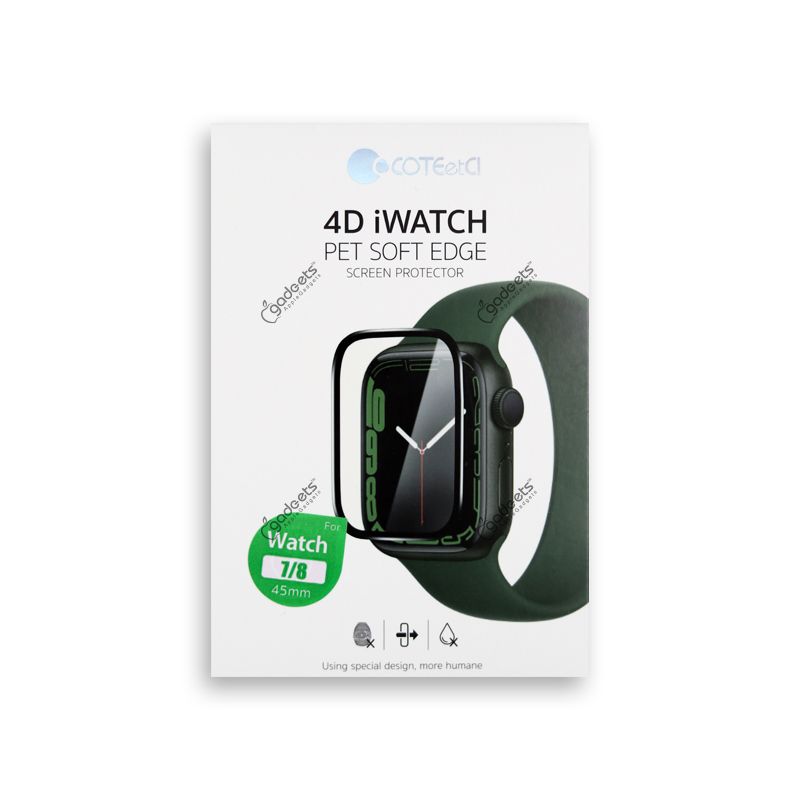 Coteetci 4D iWatch PET Soft Edge Screen Protector for iWatch