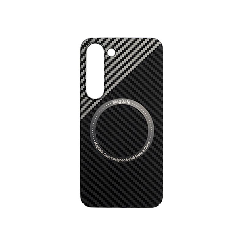 Creative Carbon Fiber Magnetic MagSafe Case for Galaxy S23 Series