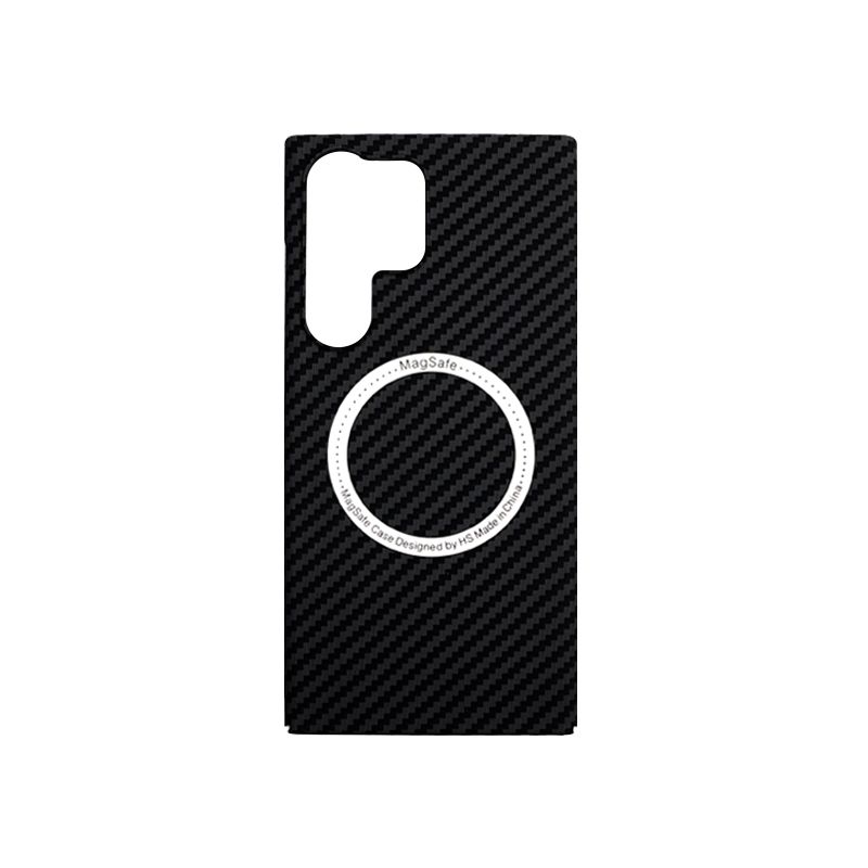 Creative Carbon Fiber Magnetic MagSafe Case for Galaxy S23 Series