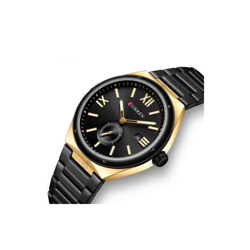 Curren 8471 Luxury Quartz Stainless Steel Strap Mens Watch