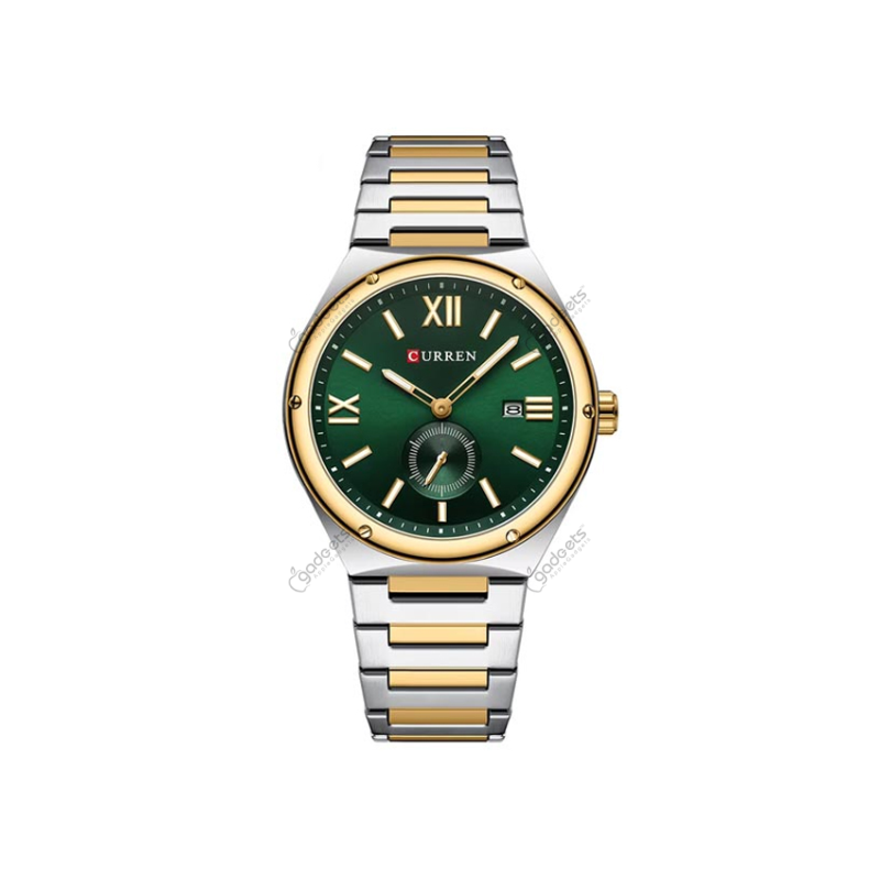 Curren 8471 Luxury Quartz Stainless Steel Strap Mens Watch