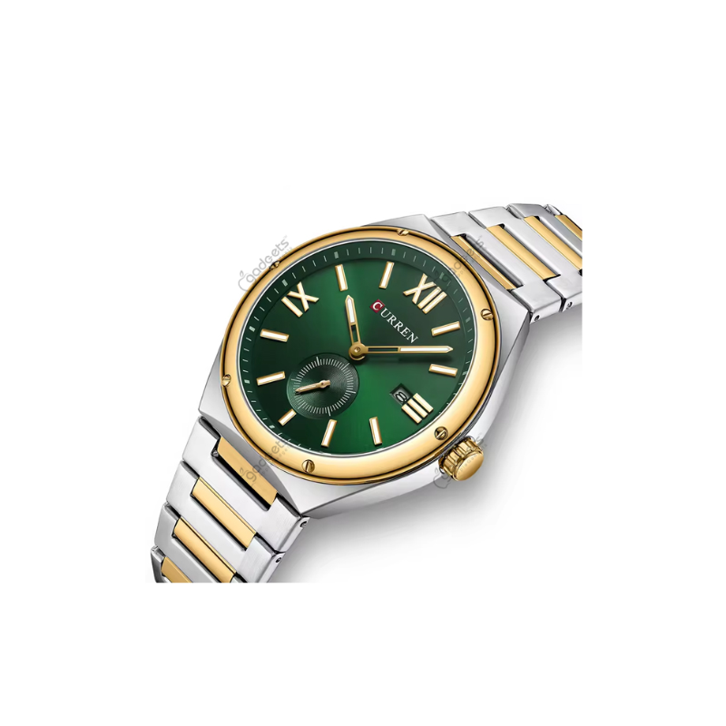 Curren 8471 Luxury Quartz Stainless Steel Strap Mens Watch