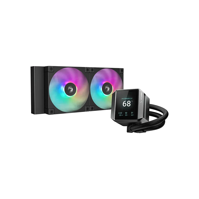 DeepCool MYSTIQUE 240 ARGB 240mm Liquid CPU Cooler With Display
