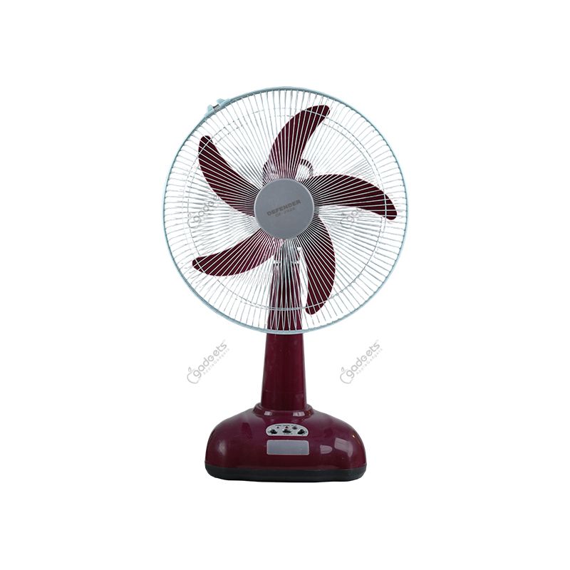 Defender DF-2926 Rechargeable Table Fan - 16 Inch