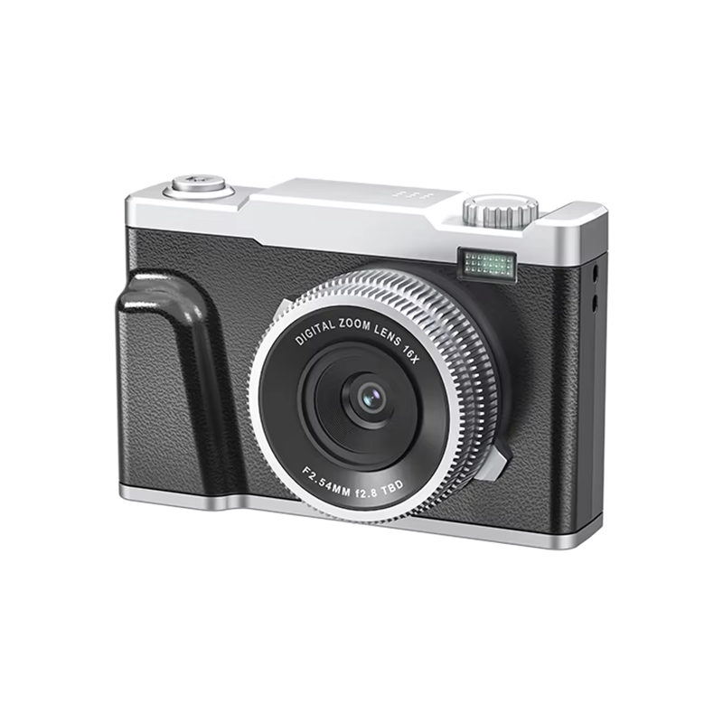 Compact 44MP Rechargeable Digital Kids Camera with 16X Zoom