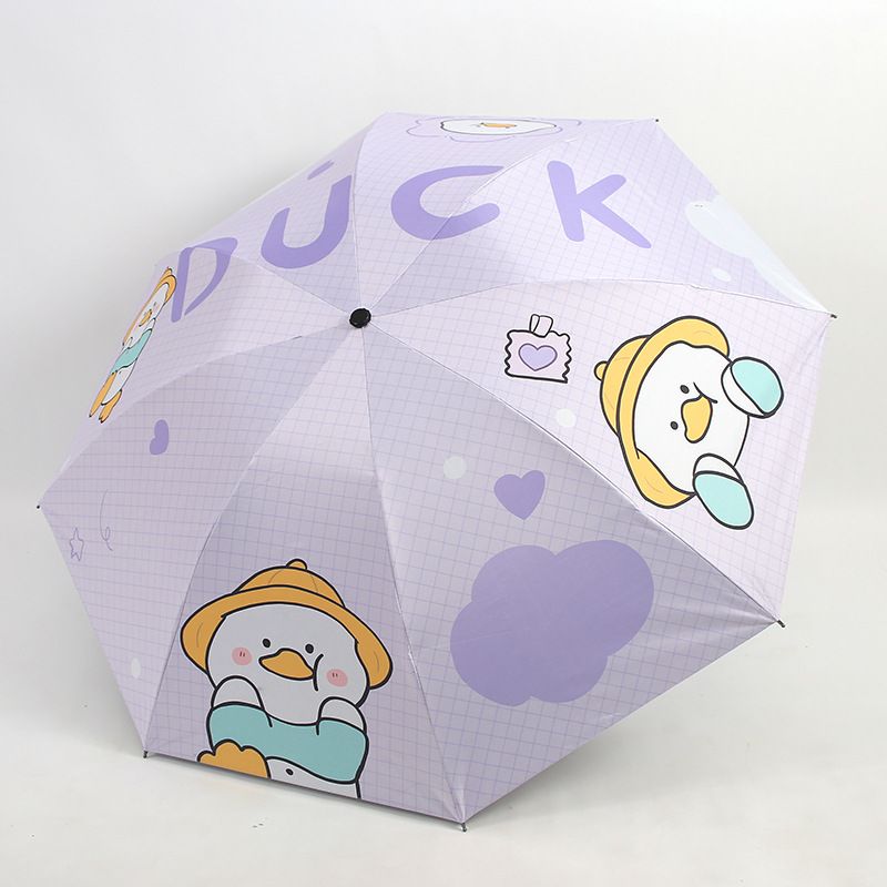 Dudu Duck 21-inch 8-Rib Manual Compact Umbrella