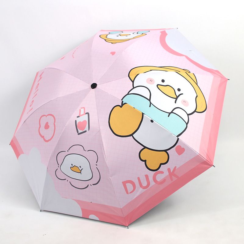 Dudu Duck 21-inch 8-Rib Manual Compact Umbrella