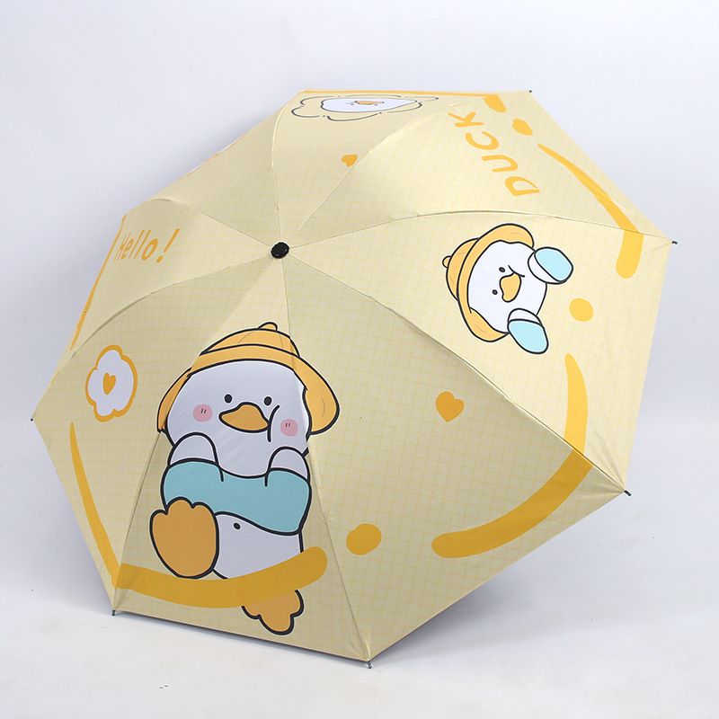 Dudu Duck 21-inch 8-Rib Manual Compact Umbrella