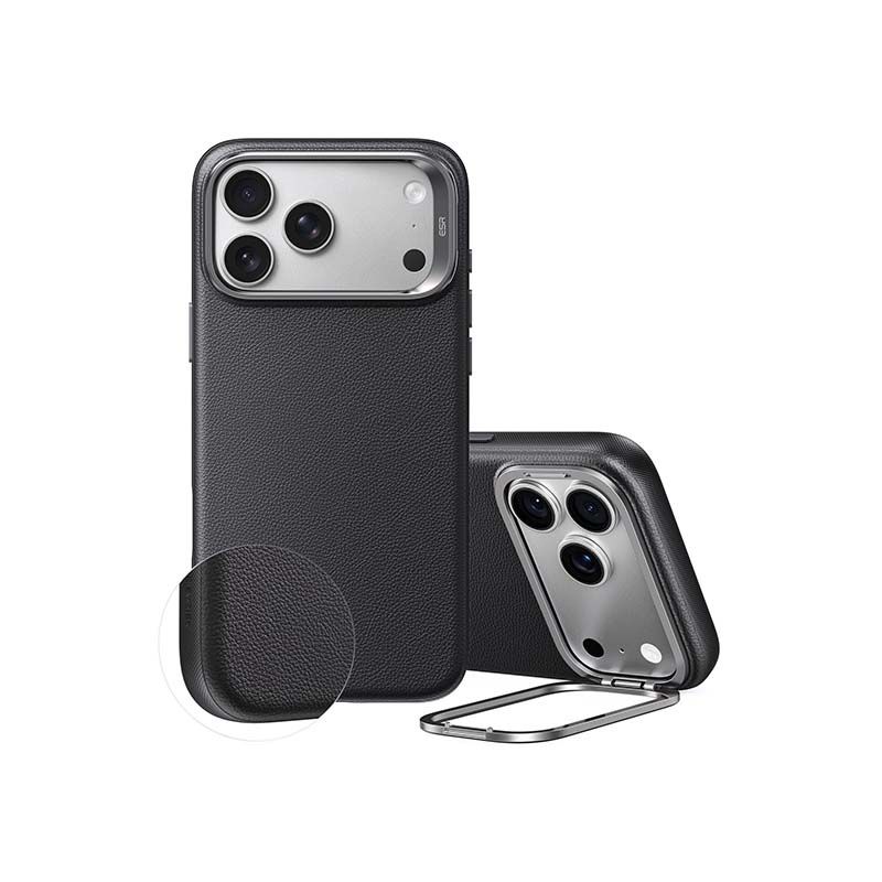 ESR Atelier Vegan Leather Magnetic Case with Flex Stand for iPhone
