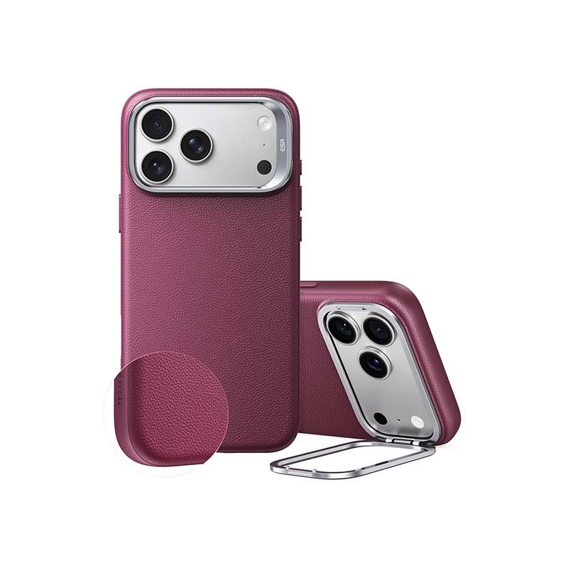 ESR Atelier Vegan Leather Magnetic Case with Flex Stand for iPhone