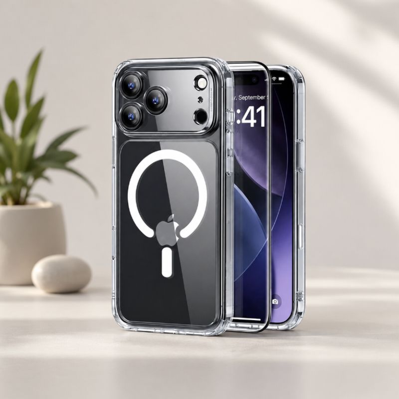 ESR Classic Hybrid Camera Control Case With Glass Protector for iPhone 17 Series
