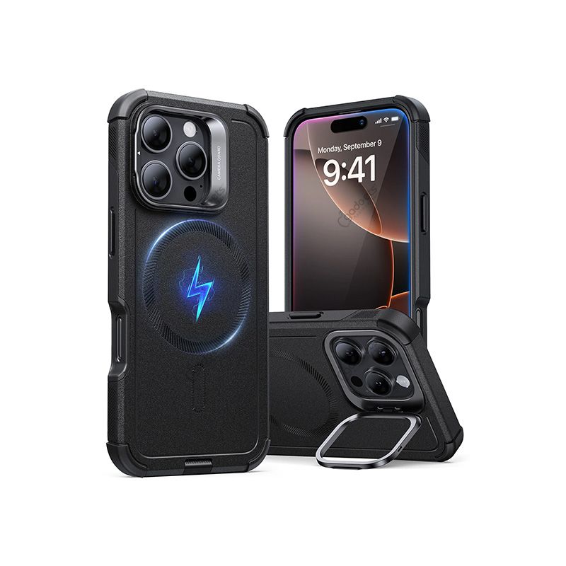 ESR Cyber Tough Case with Stash Stand for iPhone 16 Series