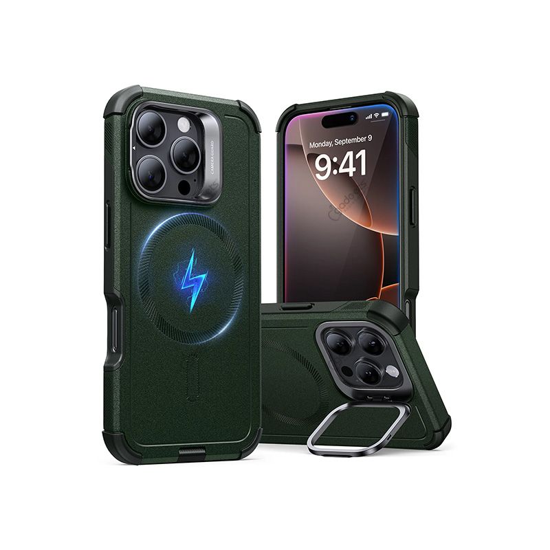 ESR Cyber Tough Case with Stash Stand for iPhone 16 Series