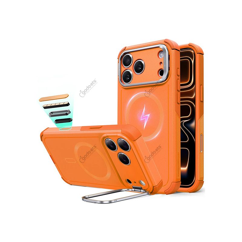 ESR Cyber Tough Case with Stash Stand for iPhone