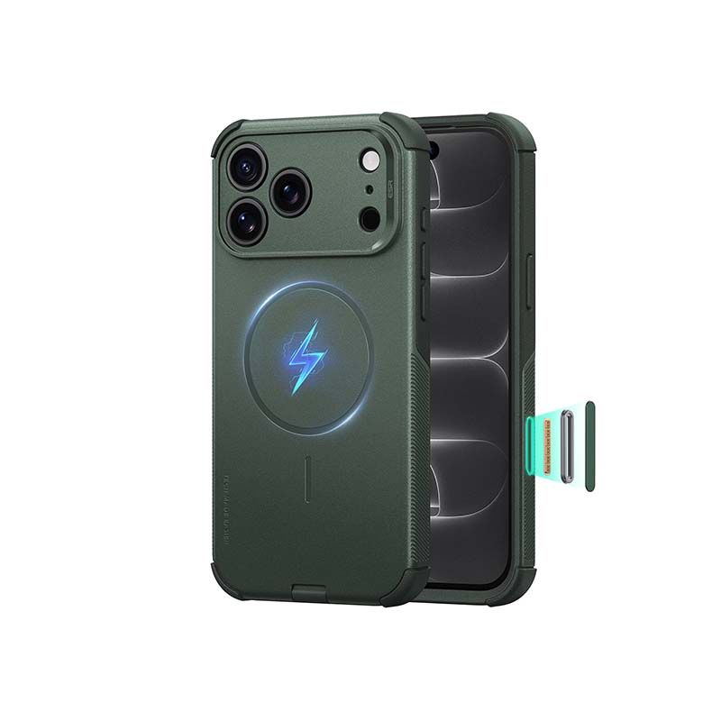 ESR Cyber Tough Magnetic Case Camera Control with Flex Stand for iPhone 18 Series