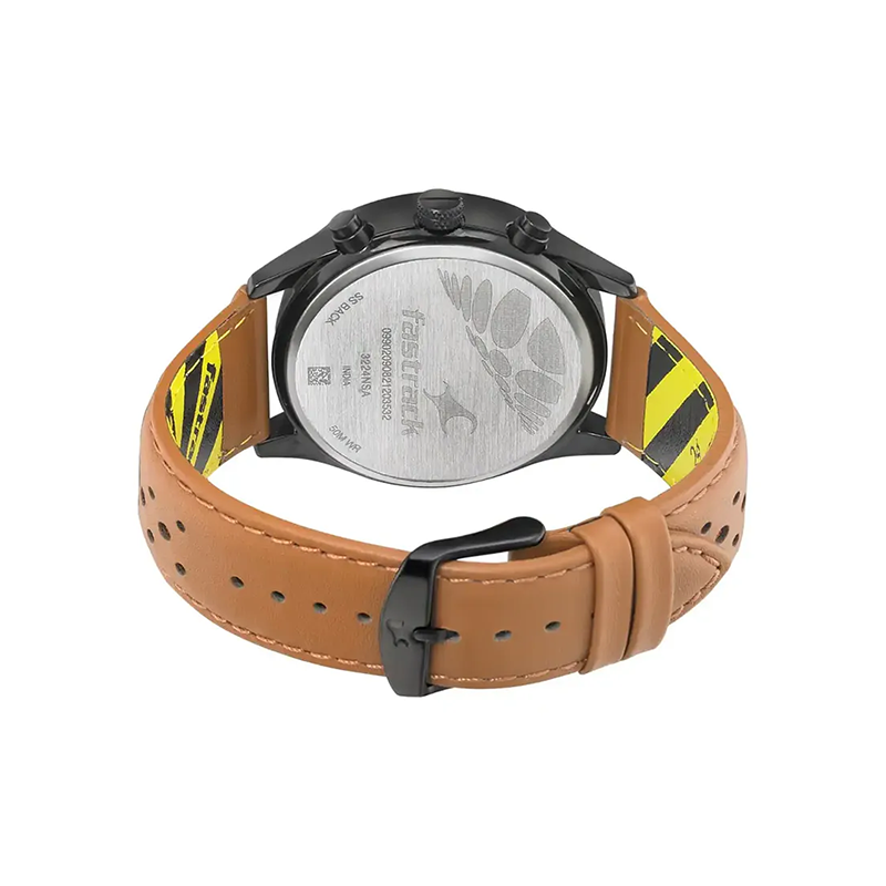 Fastrack Fastfit 3224NL02 Quartz Day Date Analog Leather Strap Men’s Watch