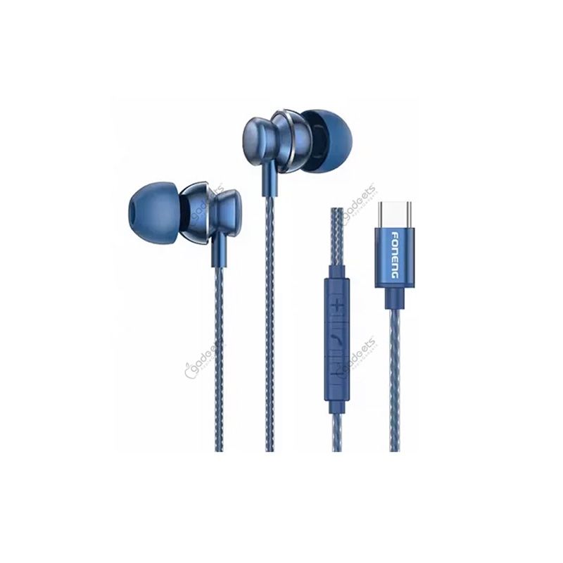 FONENG T67 Type-C In-Ear Heavy Bass Wired Earphone