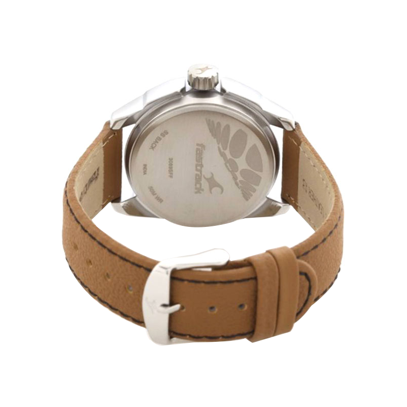 Fastrack 3089SL05 Leather Strap Analog Men’s Watch