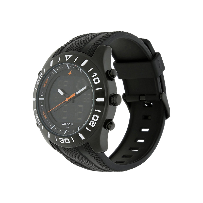 Fastrack 38034NP01 Analog-Digital Rubber Strap Men's Watch