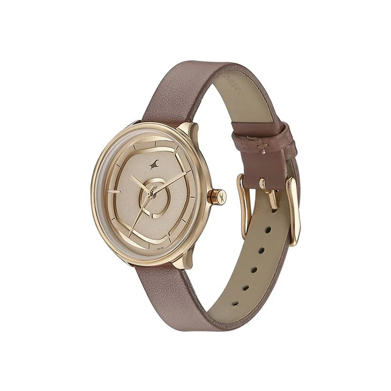 Fastrack 6303WL01 Multifunction Leather Strap Women's Watch