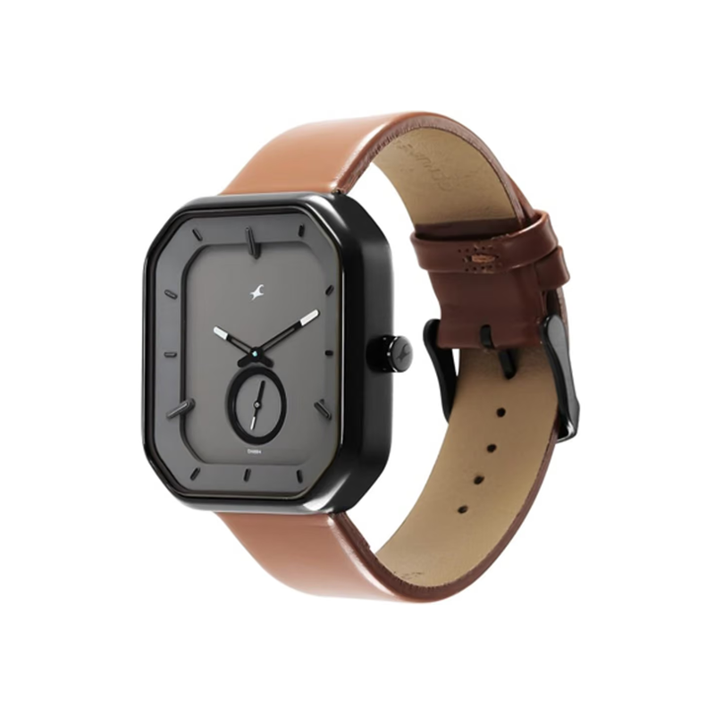 Fastrack After Dark 3272NL02 Quartz Analog Leather Strap Men's Watch