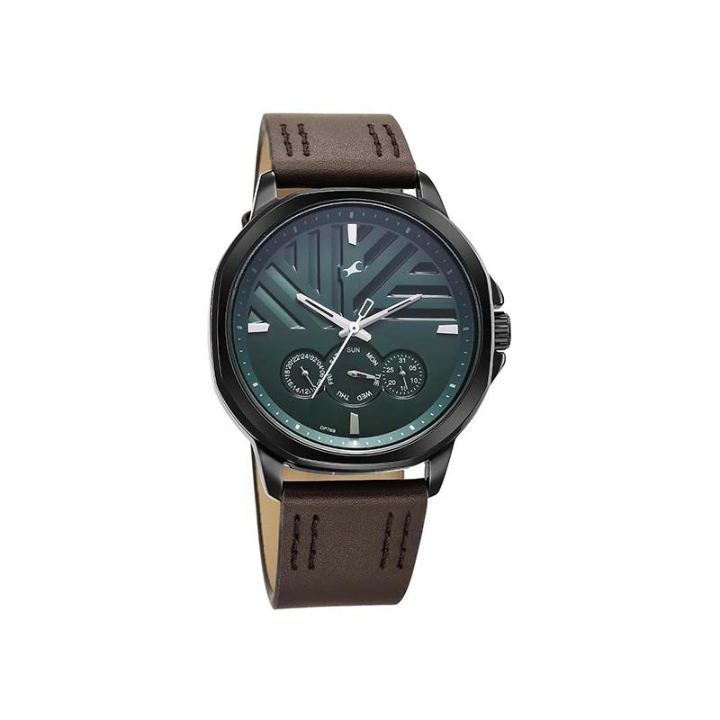 Fastrack Fleek Quartz 3303NL01 Analog Date Leather Strap Men's Watch