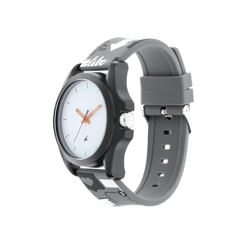 Fastrack Hashtag Quartz 68011PP04 Analog Silicone Strap Unisex Watch