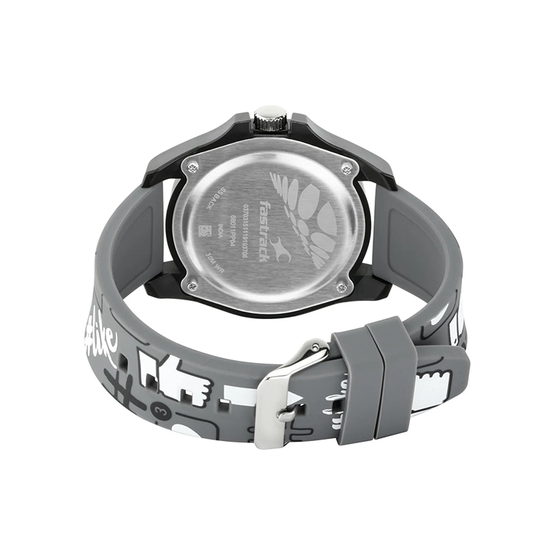 Fastrack Hashtag Quartz 68011PP04 Analog Silicone Strap Unisex Watch
