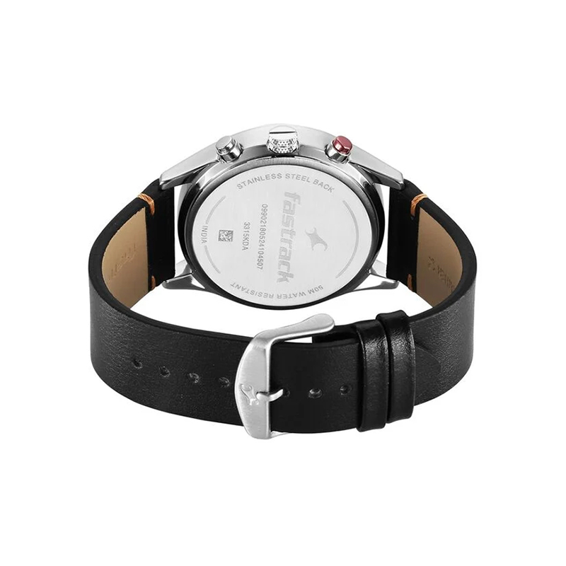 Fastrack Opulence Sun Moon Chronograph 3315kl02 Mens Watch
